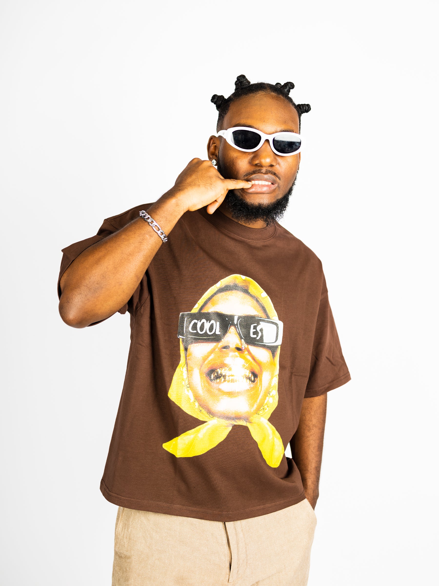 Bandana Oversize Crop Top Graphic Tee