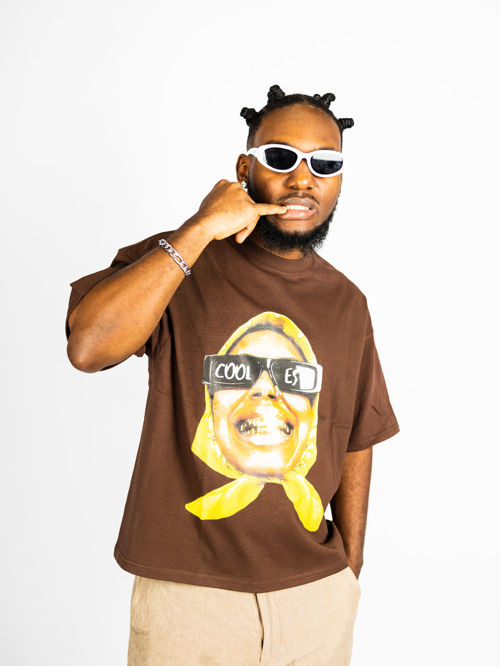 Bandana Oversize Crop Top Graphic Tee