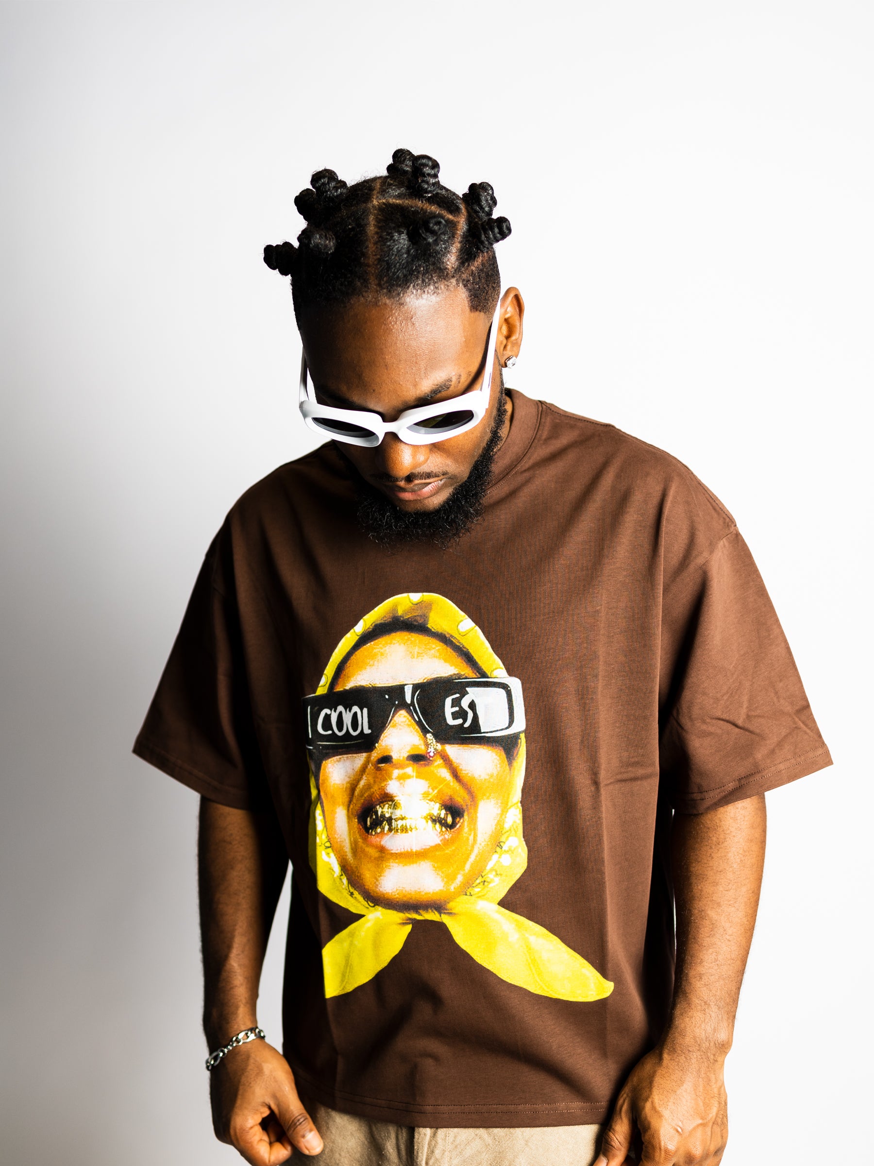 Bandana Oversize Crop Top Graphic Tee